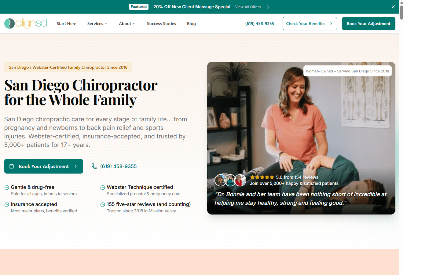 Align San Diego Family Chiropractic screenshot